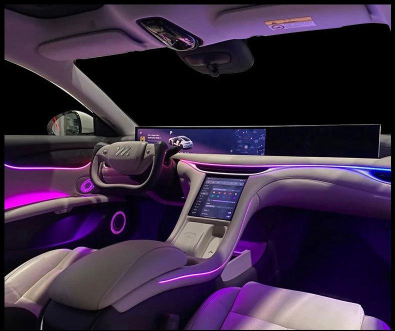 Dynamic Interior Ambient Lights for ZEEKR LS6/L6/LS7 with Original Screen Control