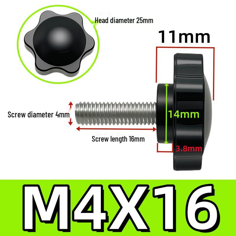 Adjustable Plum Blossom Plastic Head Star Handle Screw Bolt