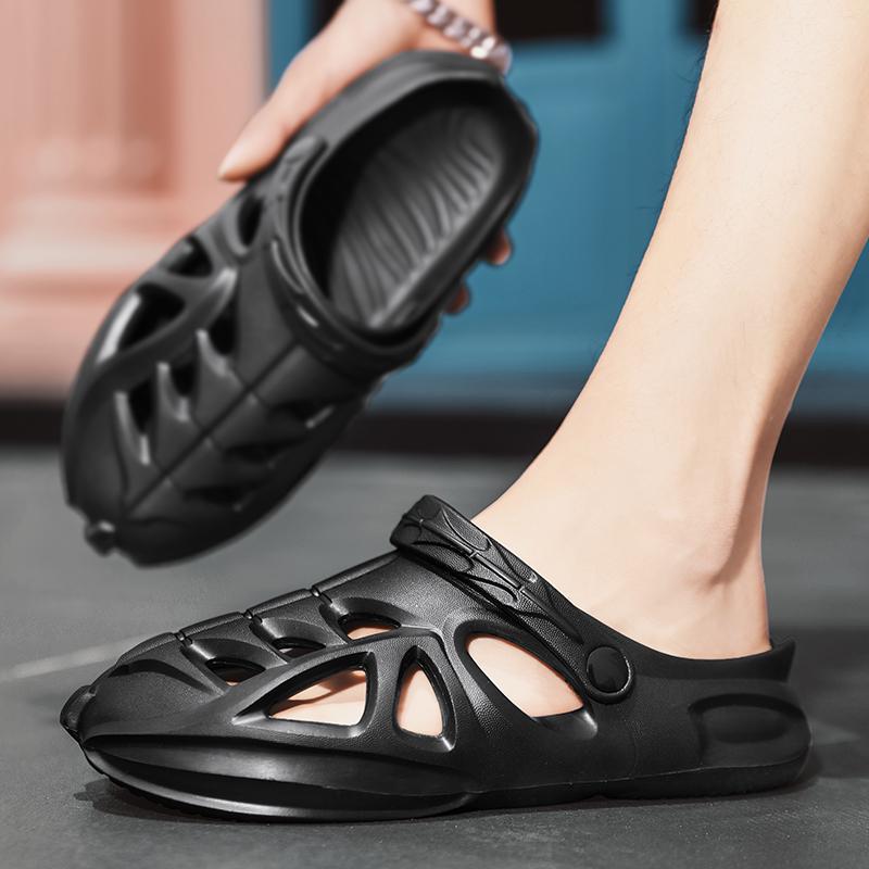 22 new hole shoes, casual walking beach shoes, solid color, light and quick-drying sandals, one piece