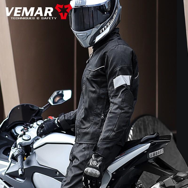 Unisex Motorcycle Riding Jacket Breathable Mesh Anti-Fall Protective Gear Cycling Outdoor Adventure