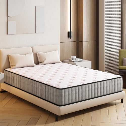 Matoresu Single Mattress, High-Resilience, Extra Thick 20cm Pocket Coil Mattress, Pressure Dispersion, Breathable, Antibacterial and Odor Resistant, N