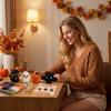 DIY Bead Jewelry Making Kit for Halloween 3D Bead Set with Colorful Beads and Instructions Creative Kit for Adults and Teens