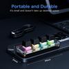Mini Macro Mechanical Keyboard 4 Keys USB Wired RGB Gaming Custom Programming Portable Keypad Hot Swap Switch for Photoshop