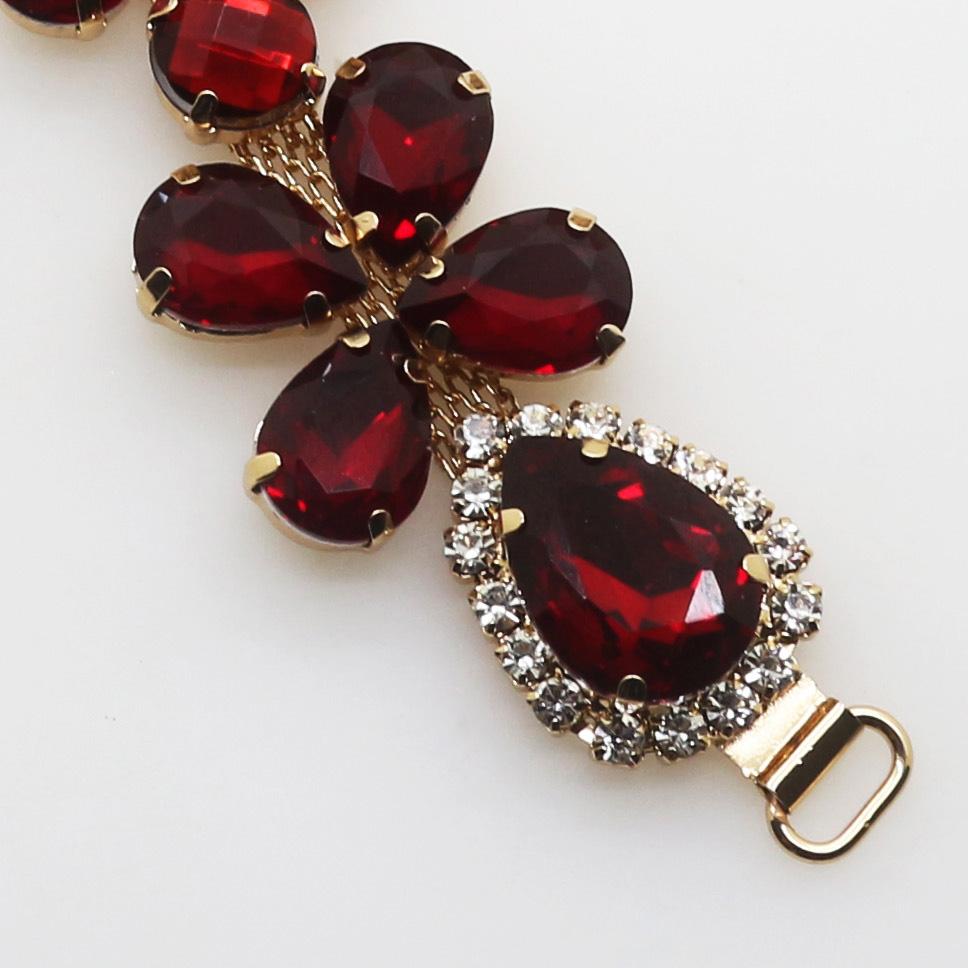 2018 New Charm 105MM Acrylic Chain DIY Garment sewing accessories Metal Crystal Rhinestone bikini Connectors buckle