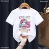 T-shirt Gabby Dollhouse Semplice Base Bambino Cotone Manica Corta Tendenza Anime Kawaii Cartone Animato Top Estivi Vestiti Compleanno Regalo