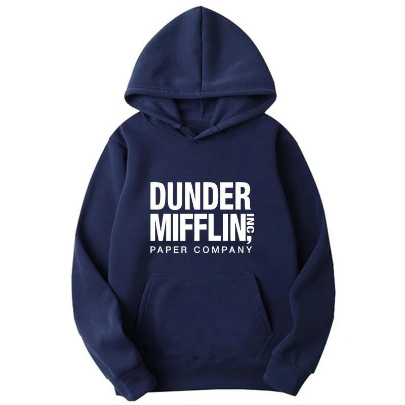 The Office Dunder Mufflin INC Hoodie Dwight Schrute Autumn Winter Fleece Streetwear Tops