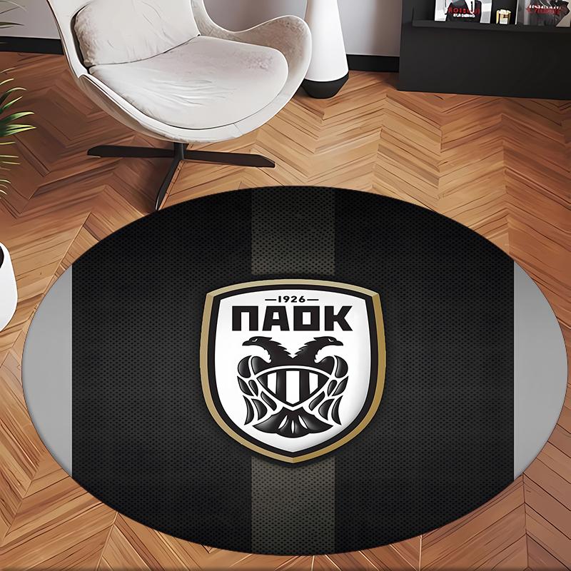 Paok (5) Round Office Rug Decorative Floor Rug for Office Bedroom Living Room and Home Space