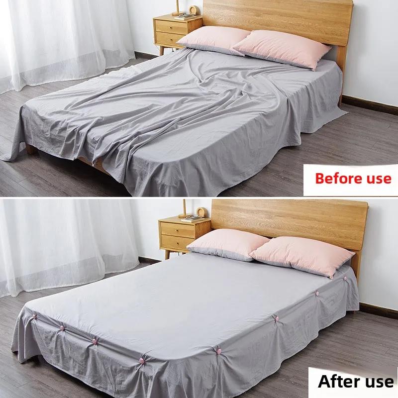 4Pcs Bed Sheet Holder Clip Home Sofa Cover Mattress Quilt Cover Non-slip Fasteners Fixed Bracket Household Samll Accessories