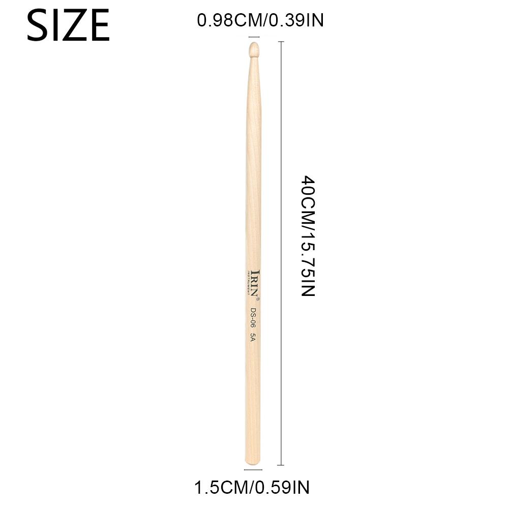 

5A/7A Drumsticks Mallets Consistent Weight and Pitch American Hickory Drumsticks Classic Drum Sticks Percussion Accessories червоний