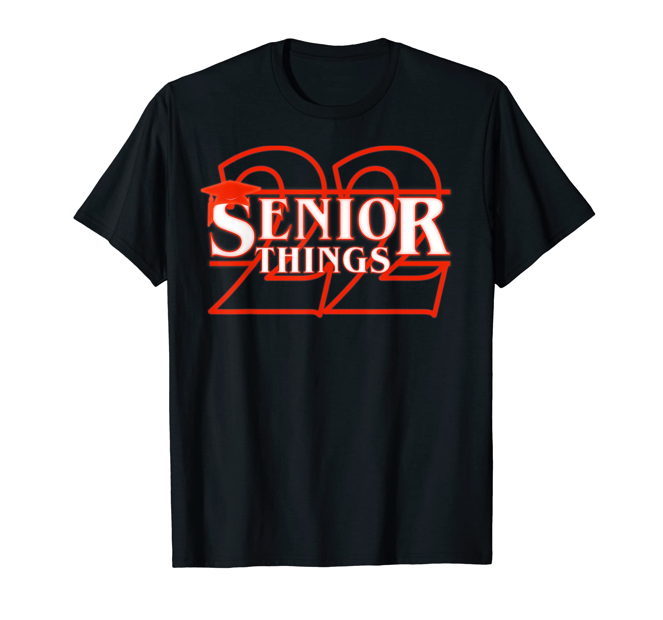

Class of 2022 Senior Things TV Style Stranger Graduation Gift T-Shirt чёрный