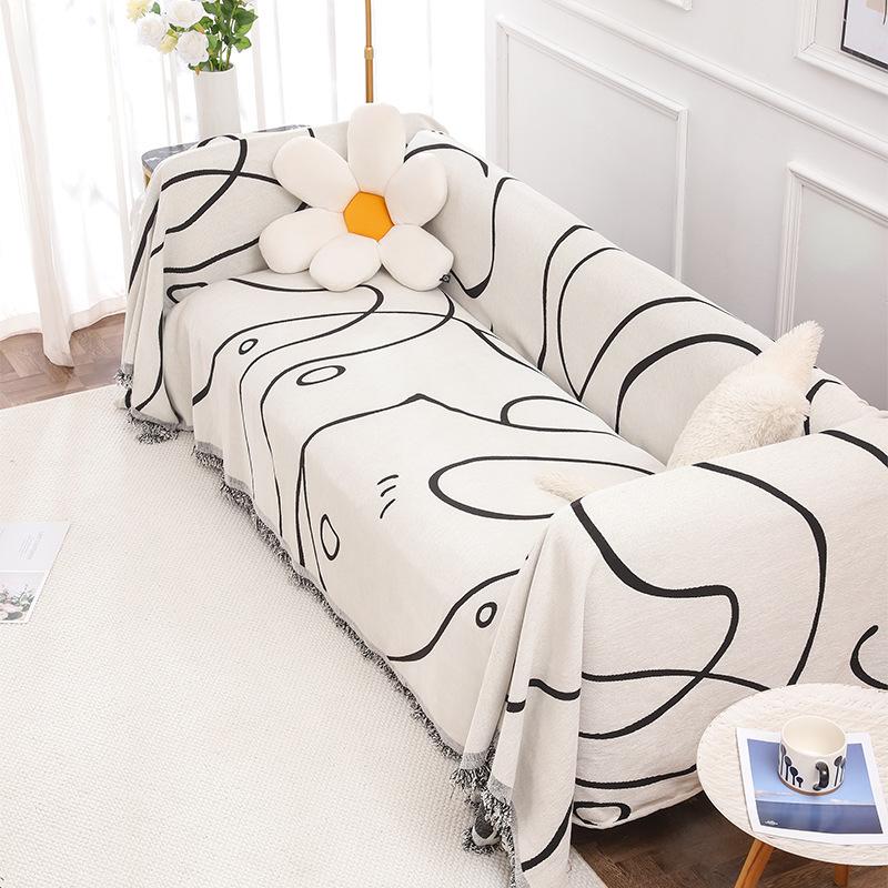 

Плотный защитный чехол для дивана, мягкий, подходит для домашних животных, многофункциональный диван-полотенце, простой в уходе чехол для дивана для гостиной 180x130cm