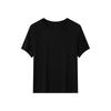 Women Round Neck Acetate Lyocell T‑Shirt Knit Inner Base Layer Stylish Short Sleeve Top Summer Thin 2026 New Arrival