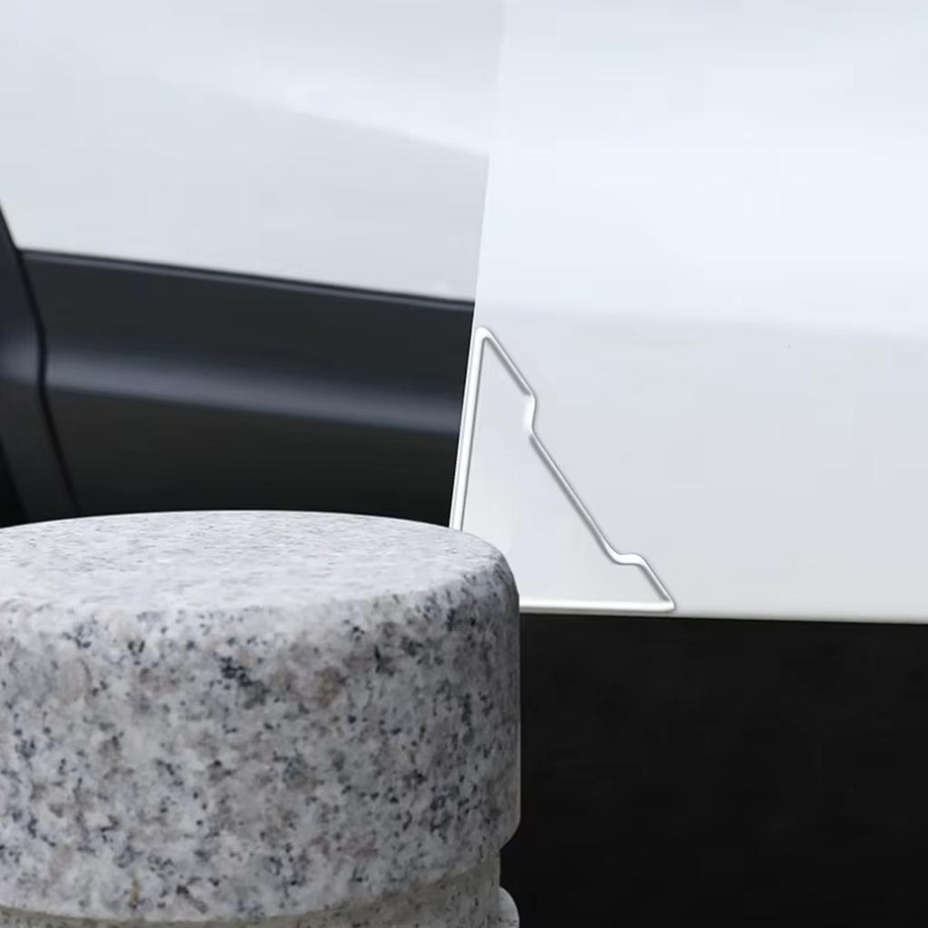 2/4PC Universal Car Door Corner -collision Covers Transparent Silicone Protector -Scratch Stickers Door Cover