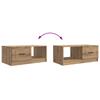 Artisan Oak Coffee Table 90 X 50 X 37 Cm Engineered Wood