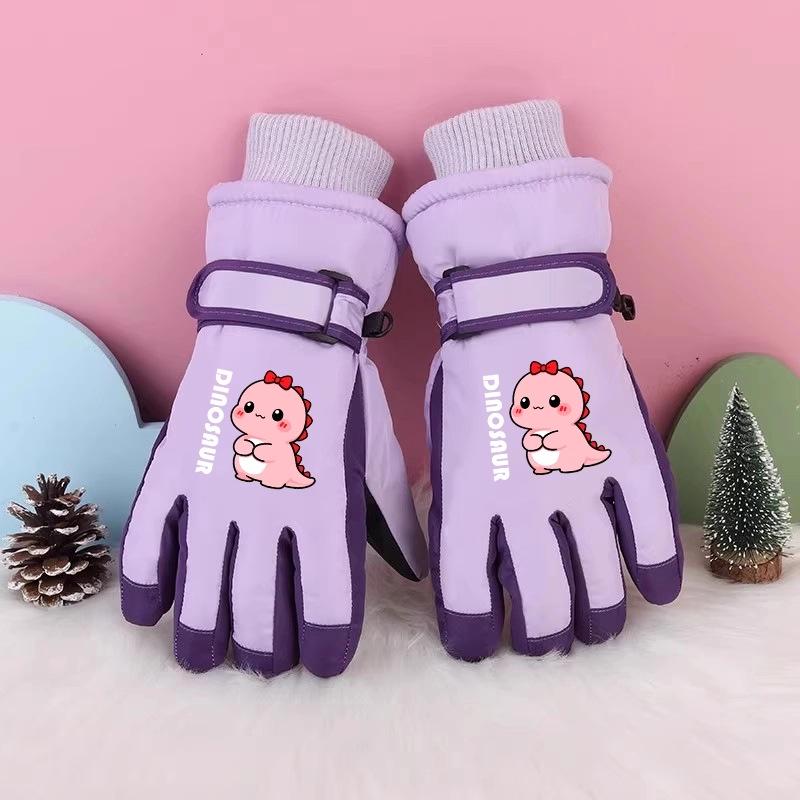 

Дитячі зимові лижні рукавички: Товсті, Морозостійкі, Водонепроникні, Вітрозахисні, Нековзні, Тепла бавовна для віку 3-17 років.