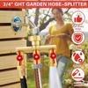 3 Way Garden Hose Splitter Heavy Duty 304 Solid Brasses Water Valves for Outdoor Watering and Irrigation