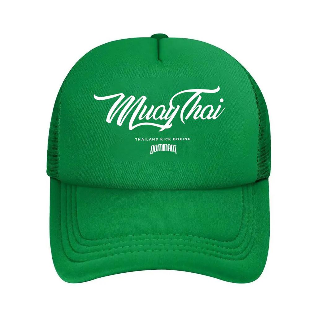 Muay Thai Thailand Kick Boxing Dominant Text Mesh Baseball Cap Casual Hat Outdoor For Womens Unisex FeUnisex