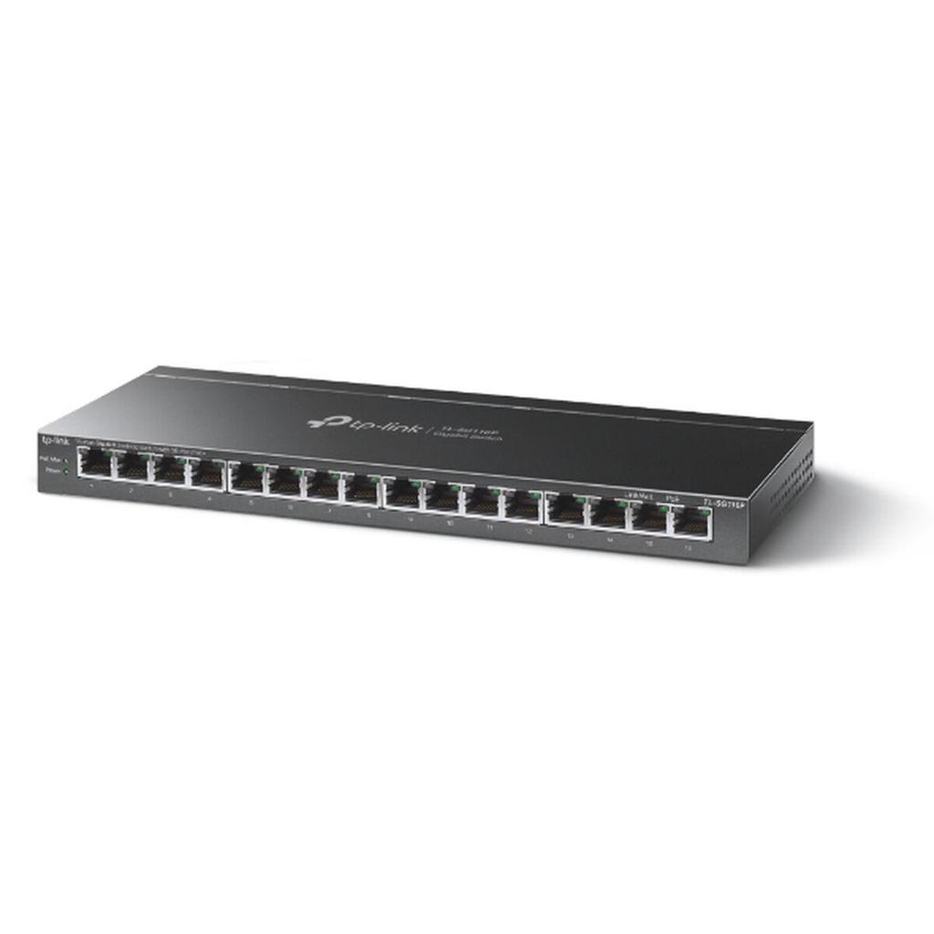 TP-Link TL-SG116P unmanaged Gigabit Ethernet switch 16 ports Black