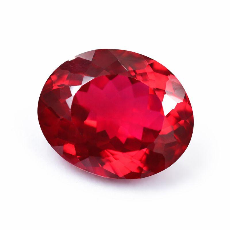NATURAL Oval Shape 12 Ct Red Garnet Loose Gemstone For Jewelry Making