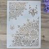 21*29.5 Cm Flower Stencils For Wall Painting Stamp Crafts Diy Scrapbook Album Decorative Embossing Craft Paper Card Template