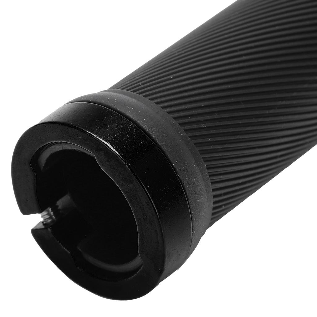 2pcs Bike Grips Rubber Anti Slip Handlebar with Plastic Covers for 22mm Road Mountain Replacement