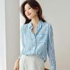 Women's 16 Momme Silk Striped Blouse