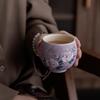 Handmade High-End Ceramic Rose Douli Tea Cup for Kung Fu Tea