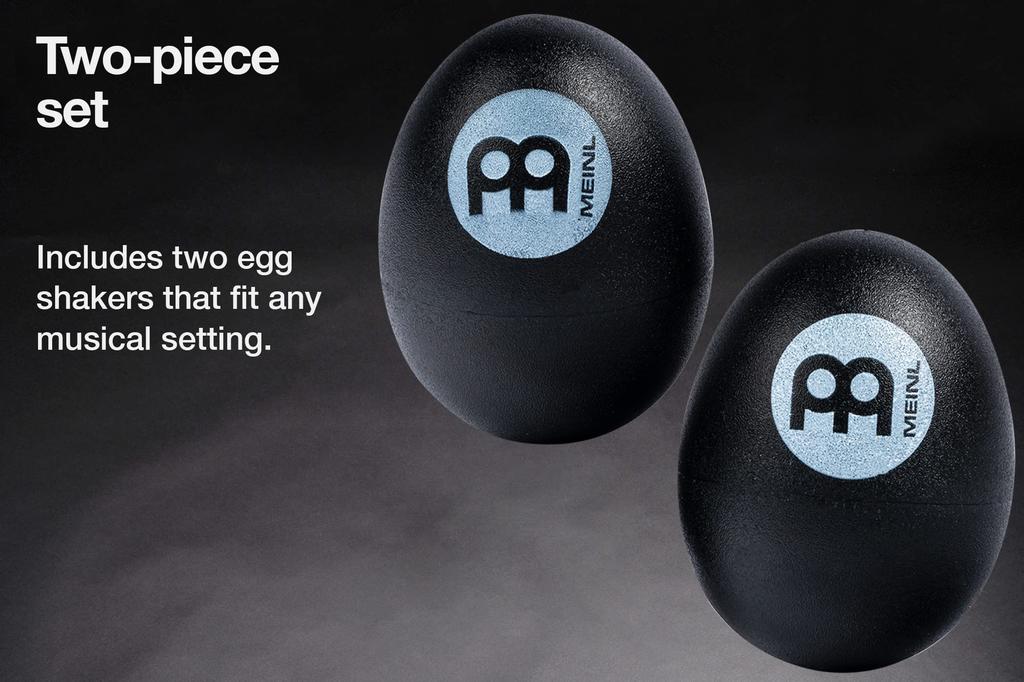 Meinl Percussion Egg Shaker Pair (Black ES2-BK)