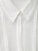 Spring 2025 Women's European-American Style Ruffle Cotton Shirt