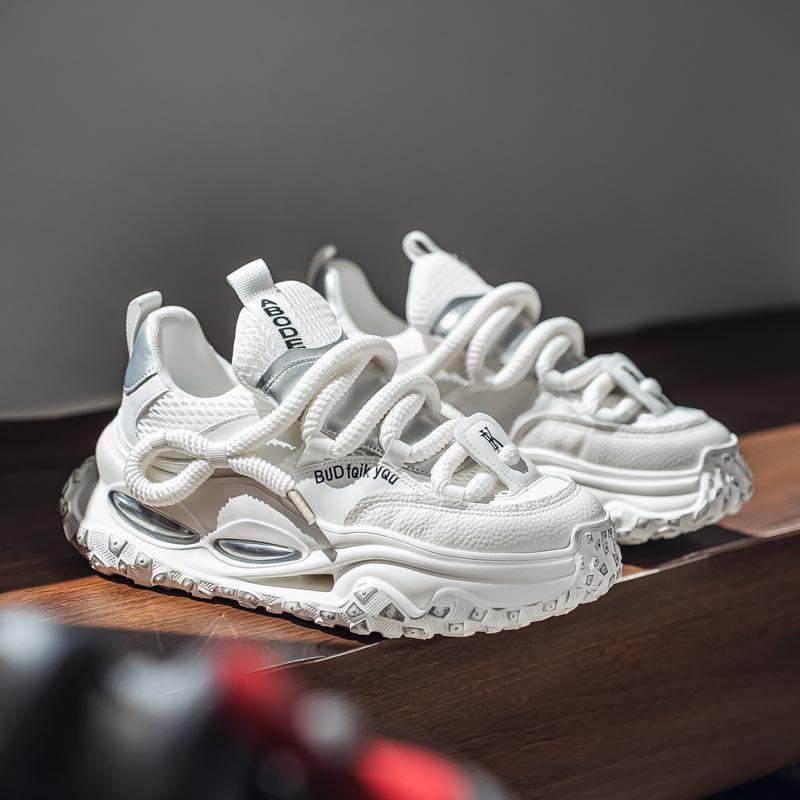 Fashion Men's Platform Sneakers Spring Summer Breathable Mesh Sports Shoes Men Casual Dad Basketball Shoes Running Shoes Tenis Masculino