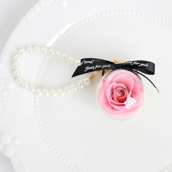 Konservierte ewige Blume Schlüsselanhänger Schultasche hängende Schnalle kreatives Souvenir