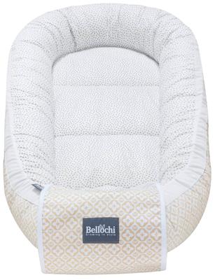 Baby Nest Pod Baby-Schlafpod für Neugeborene – 100 % Baumwolle – 90 x 60 x 12 cm – mit Schutzkanten – LUI Dots