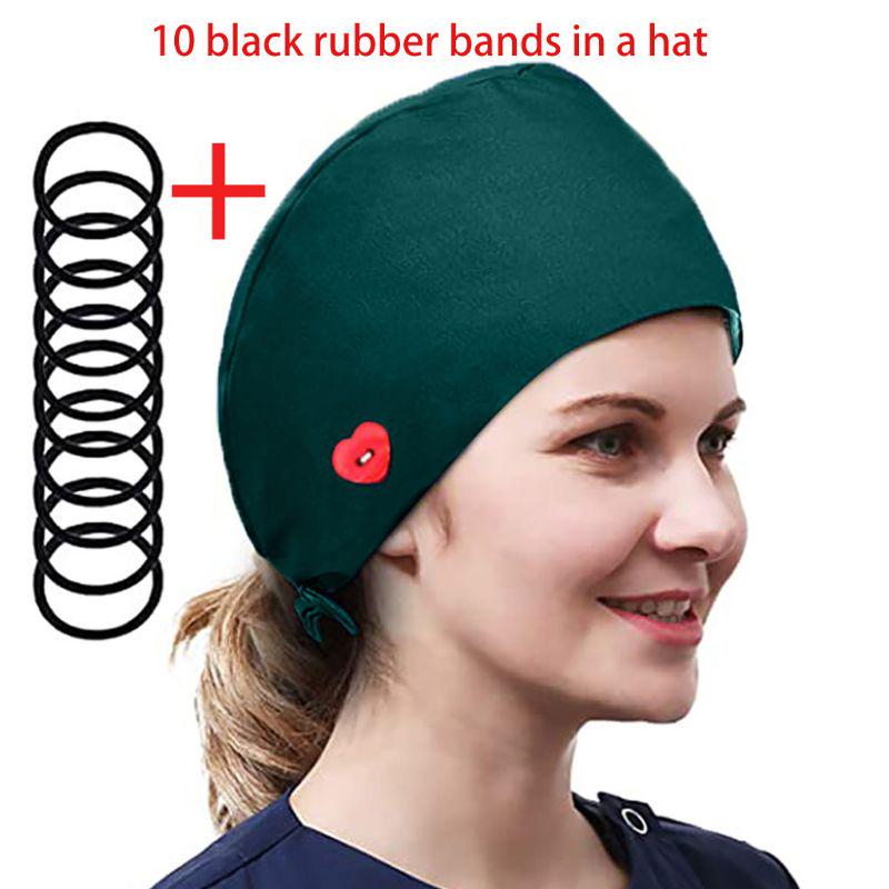 Women Doctor Nurse Buttons Surgical 