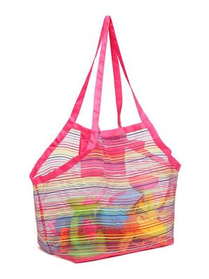 Kids' Extra Large Colorful Mesh Beach Toy Bag