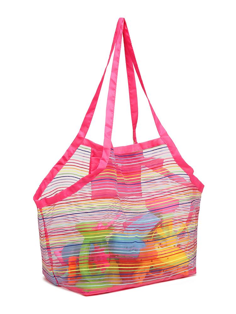 Kids' Extra Large Colorful Mesh Beach Toy Bag