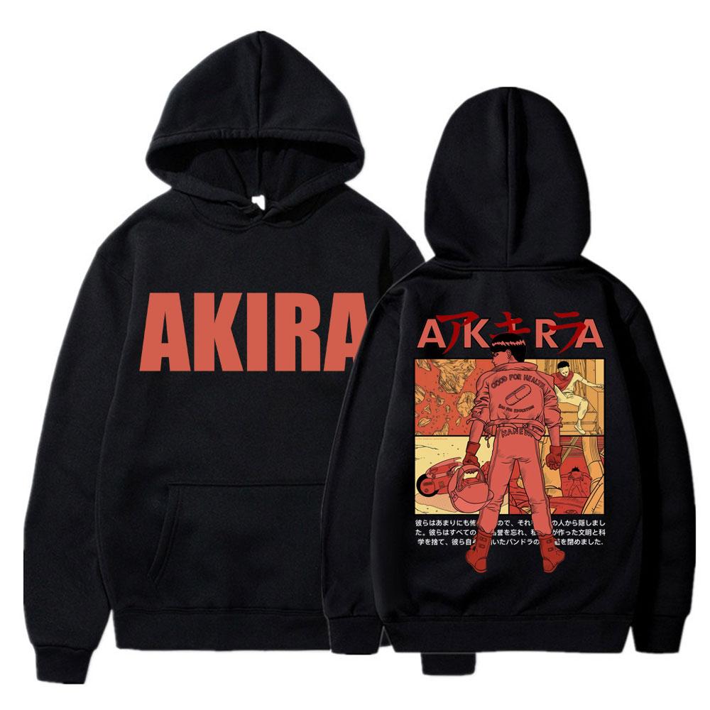Bluzy z kapturem z grafiką Anime Neo Tokyo Akira Film Science Fiction Shotaro Kaneda Bluza Harajuku Luźna