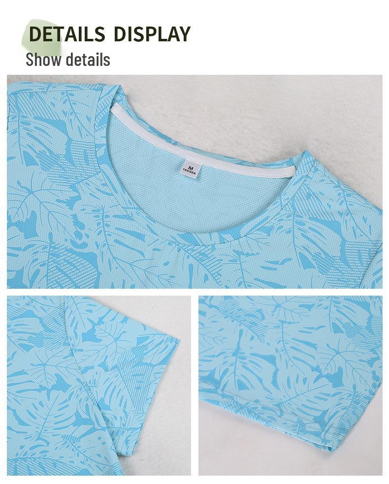 Ice Silk Quick-Dry Women's Short-Sleeve Summer Sports T-Shirt - New 2025 Style, Casual, Fitness Bestseller