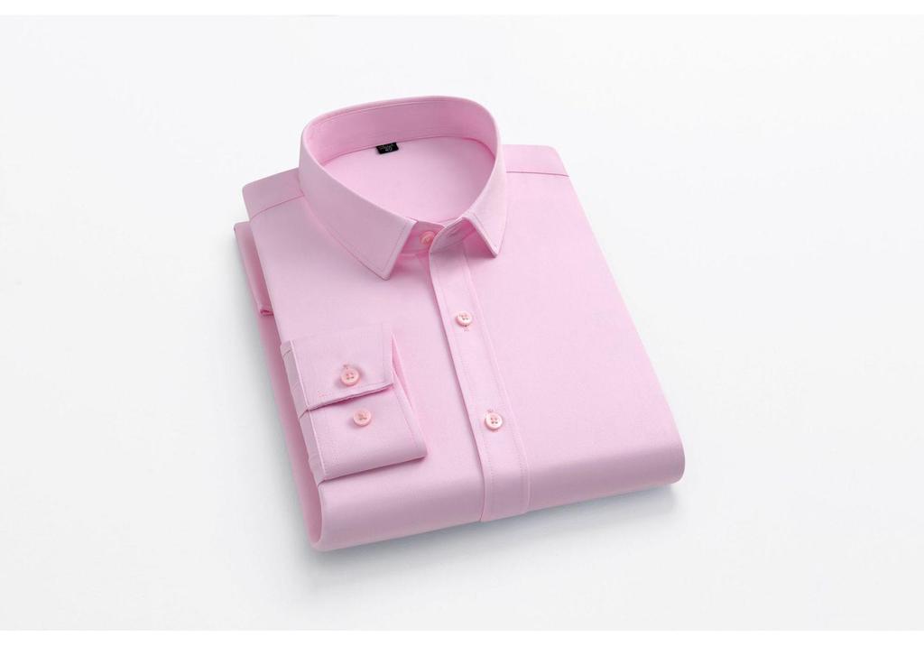 Men's Stretchy No-Iron Business Long-Sleeve Shirt