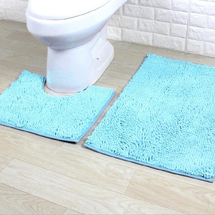 Set aus 2 Badezimmerteppichen Toilettenteppichen Super saugfähige Bodenmatten Europäische Dekoration