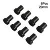 8pcs 19/20MM Woodworking Table Limit Tenon Aluminium Alloy Hooks Dog Clamp Woodworking Table Clamping Workbench Stopper