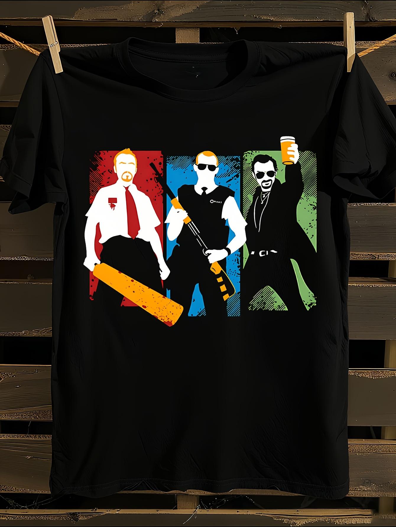 Plus Size Three Flavours Cornetto Trilogy Graphic T-shirt XXL