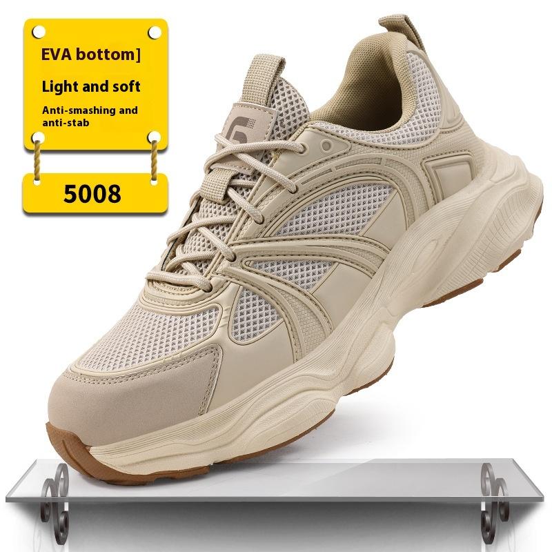 Steel Toe Shoes for Men Non Slip Indestructible Safety Tennis Shoes Lightweight Breathable Construction Sneakers anti puncture