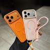 For MagSafe Soft TPU Frame + Translucent PC Lanyard Phone Case For iPhone 17 Pro Max 15 13 12 14 16 Pro Max Bumper Back Cover