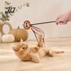 Spooky Spider Pumpkin Skull Toys Halloween Cat Wand Toy, Interactive Toy with Feathers And Bell, Designs, Ribbon for Indoor Cats Lightweight