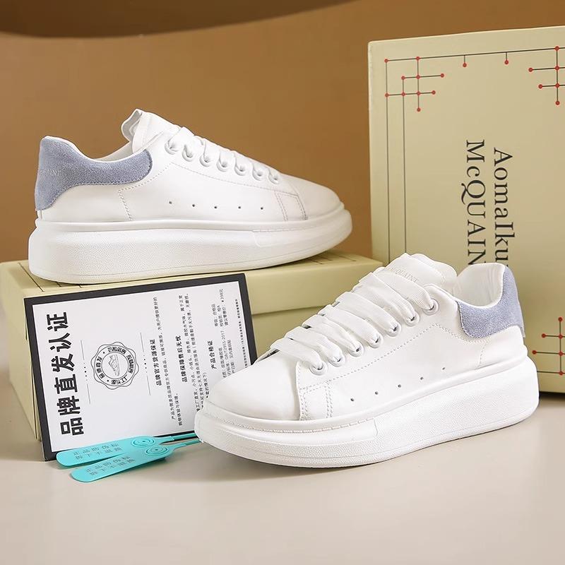 Spring and Autumn Little White Shoes Men's and Women's Shoes 2025 New Couple Thick-soled Versatile Height Increase Student Popular Sports and Lei
