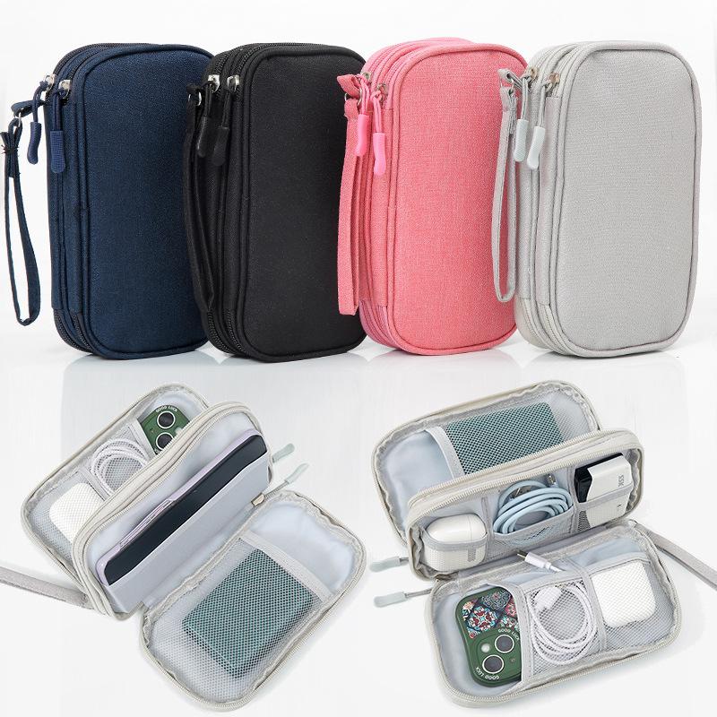 Portable Multi-function Travel Digital Organizer Pouch for Charger Cable Hard Drive and USB
