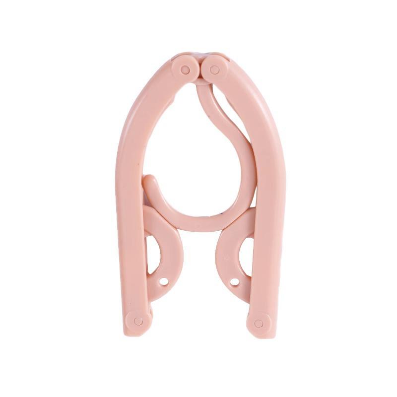 Portable Folding Clothes Hanger with Clips - Ideal for Travel and Business Trips