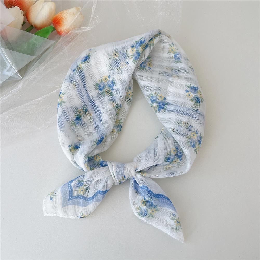 Versatile Cotton Linen Silk Scarf - Women's Fashionable Neck & Headscarf for Spring & Autumn