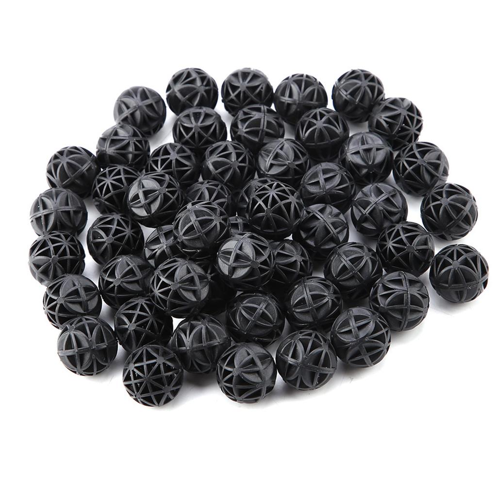 50Pcs Bio Porous Filter Biochemical Ball with Cotton Aquarium Pond Filter Material 16mm