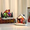 Weihnachts leuchtendes Harzhaus-Ornament für Zuhause, Hotel oder Einkaufszentrum-Dekoration – Perfektes kleines Geschenk